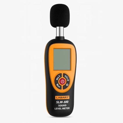 LABART Digital Sound Level Meter Certificate included- Noise Meter with LCD Display, Measurement Range 30-130 dB SPL, Accurate Decibel Reader SLM-100 - Image 3