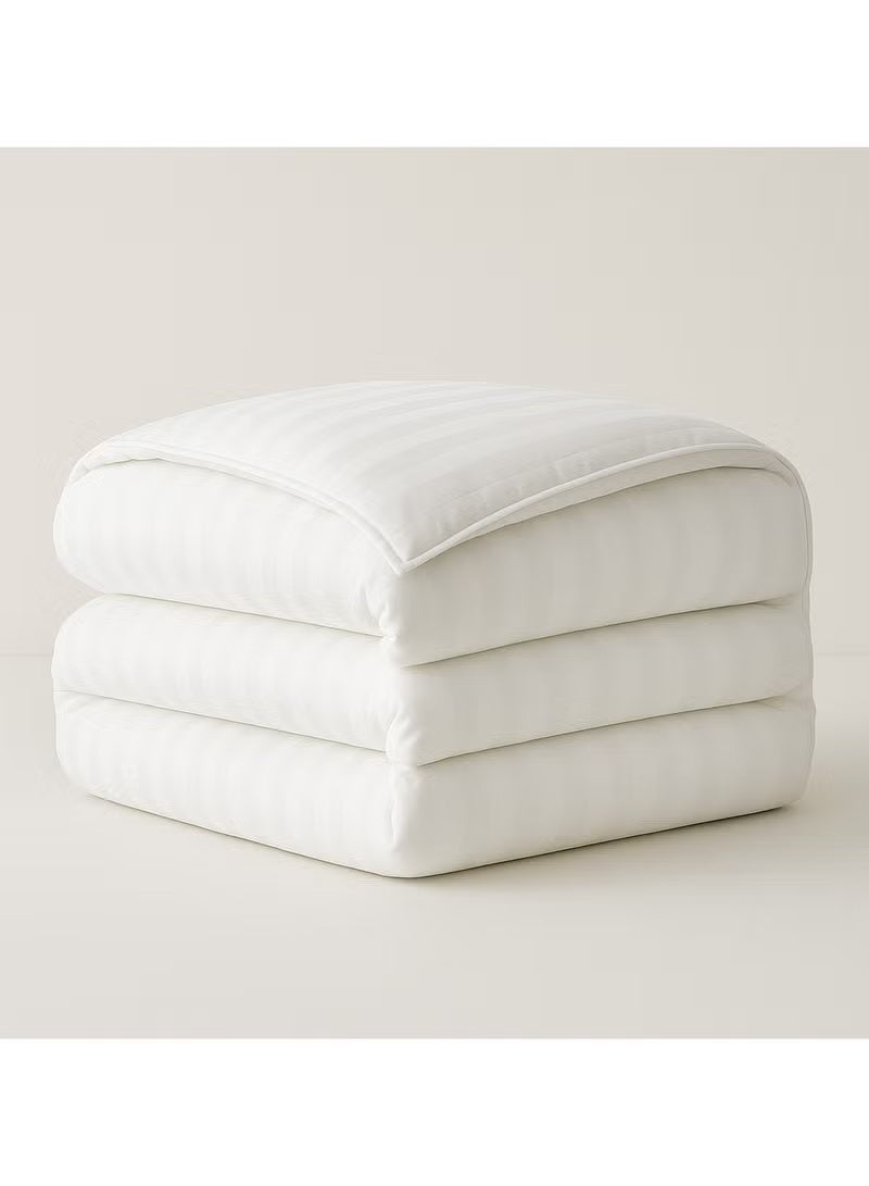 مينج لي طقم مفرش فندقي مزدوج 7 قطع من مايكروفايبر مع حشوة قابلة للفصل – ناعم ومريح يناسب سرير 200×200 سم - Image 3