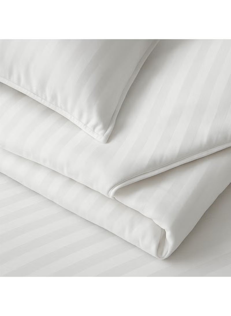 مينج لي طقم مفرش فندقي مزدوج 7 قطع من مايكروفايبر مع حشوة قابلة للفصل – ناعم ومريح يناسب سرير 200×200 سم - Image 4