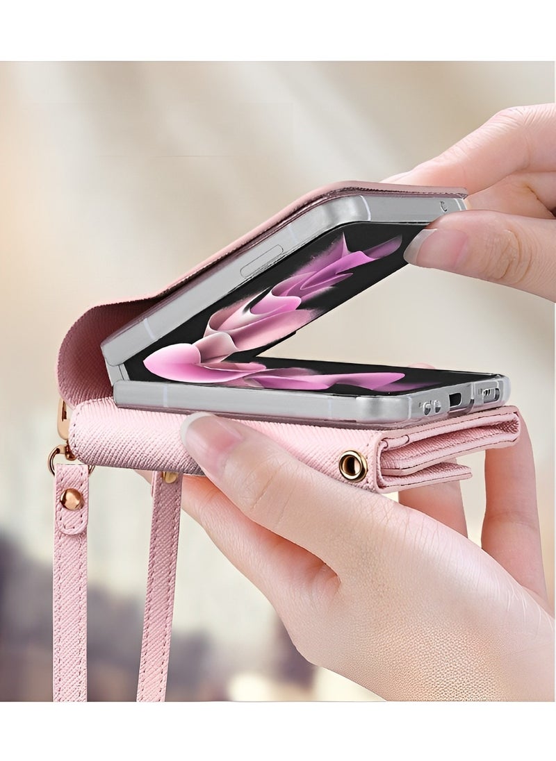 REOCLE Phone Case for Samsung Galaxy Z Flip 3 4 Full-Body Protective Case Anti-Scratch Shockproof Case for Samsung Galaxy Z Flip 3 4  - Image 5