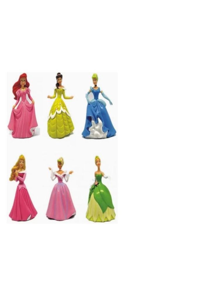 XiuWoo 6pcs Princess Dream World Doll Cake Decoration Micro Landscape Desktop display 15centimeter - Image 2