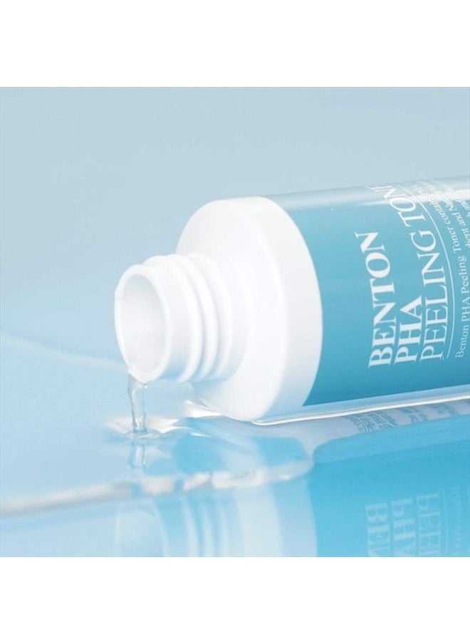 Benton - PHA Peeling Toner 150ml (5.07 fl.oz.) - AHA & BHA Facial Exfoliation Toner Without Skin Irritation, Hydrating & Soothing for Sensitive Skin - Image 1