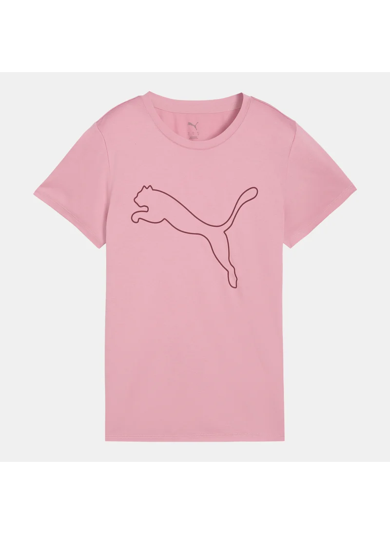 PUMA Women's Train All Day Heather Logo Training T-Shirt