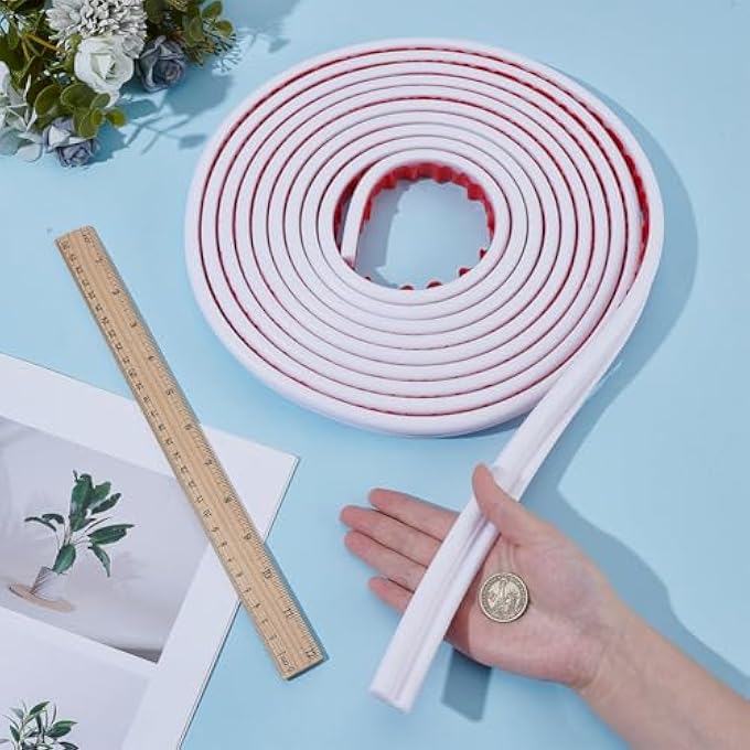 6.6 YARDS WALL CORNER PROTECTOR EDGE GUARD 23.5MM PEEL AND STICK WALLS TRIM TPE WALLS MOLDING TRIM FLEXIBLE TPE CORNER TRIMS ADHESIVE WALL DECORATION TRIMS FOR MIRROR WINDOW FRAME HOME DECOR - Image 2