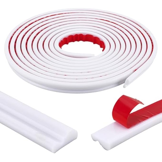 6.6 YARDS WALL CORNER PROTECTOR EDGE GUARD 23.5MM PEEL AND STICK WALLS TRIM TPE WALLS MOLDING TRIM FLEXIBLE TPE CORNER TRIMS ADHESIVE WALL DECORATION TRIMS FOR MIRROR WINDOW FRAME HOME DECOR - Image 1