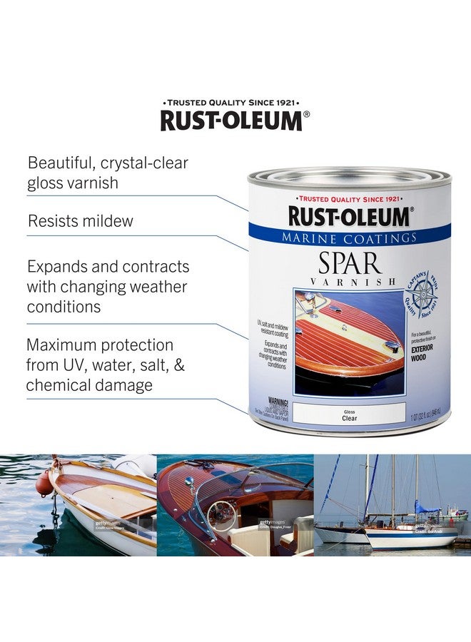 رست أوليوم ورنيش مارين سبار 207008 من روست-أوليوم، ربع جالون، شفاف لامع - Image 2
