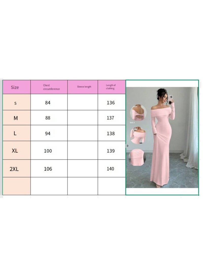 general Off-the-shoulder Pleated Fitted Long Evening Dress - Image 2