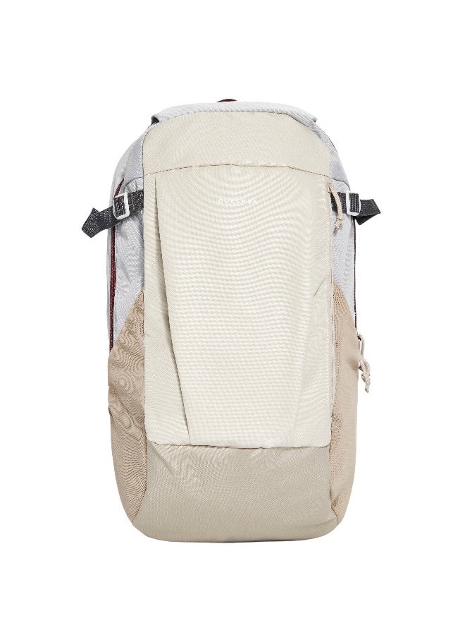 Quechua By DECATHLON | Arpenaz NH 100 | capacity 20 litres | Hiking Trekking Backpack | Beige  - Image 2