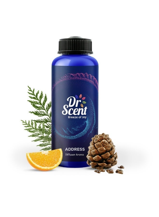 Dr Scent Breeze of Joy Diffuser Aroma Address Oil – Velvet Cedar, Citrus, and Cedarwood Fragrance | Made in UAE (500ml) Perfect for Offices, Homes, Shops, Hotel Rooms & Small Lobbies - Image 1