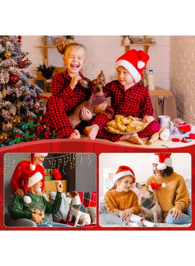 Vivifying Dog Christmas Bandana with Tassels Edges, 2 Pack Classic Plaid Triangle Pet Apparel & Accessories, Funny Holiday Dog Scarf Costume for Photo Prop, and Party Decor (Small, Red&Green) - Image 5
