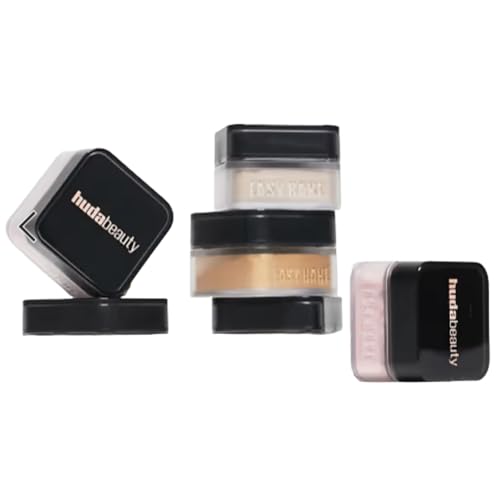 Huda Baby Bake Mini Easy Bake Loose Baking Setting Powder Kunafa deep tan and rich skin tones golden undertones brighten and disguise undereye darkness 21 Oz - Image 3