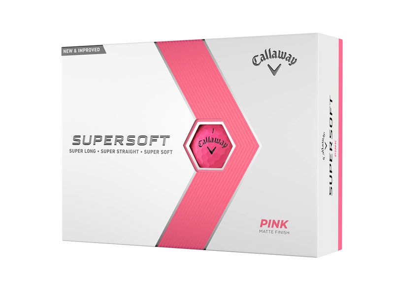 Callaway Golf Supersoft Golf Balls (2023 Version, Pink) - Image 1