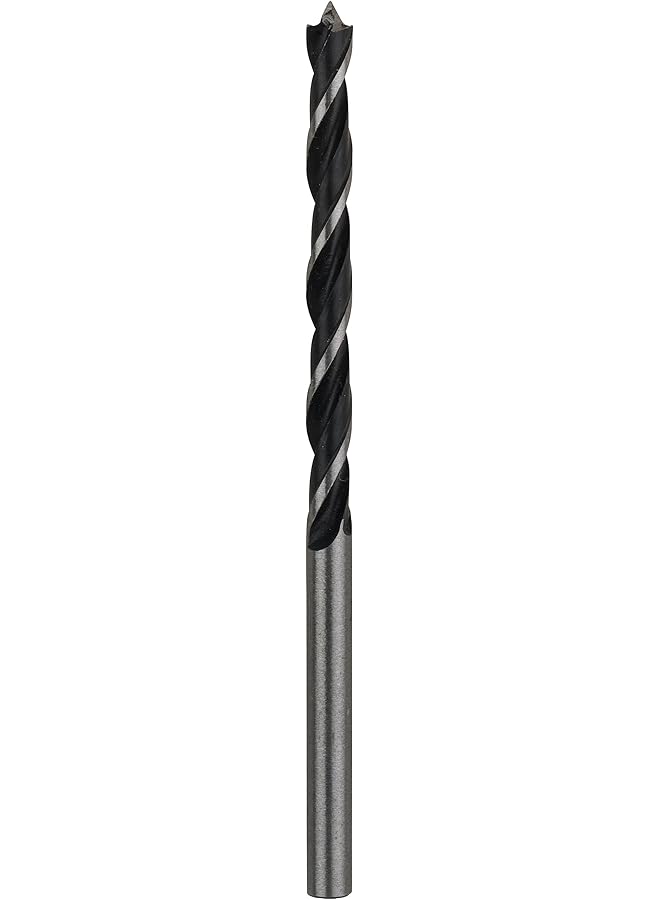 BOSCH Brad Point Drill Bit Ensures Tear Free Drilling Inch Softwood And Hardwoodv 4.0 Mm Diameter 75 Mm Total Length 1 Piece - Image 1