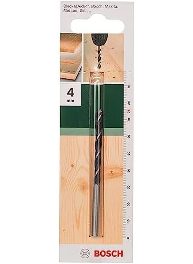 BOSCH Brad Point Drill Bit Ensures Tear Free Drilling Inch Softwood And Hardwoodv 4.0 Mm Diameter 75 Mm Total Length 1 Piece - Image 2