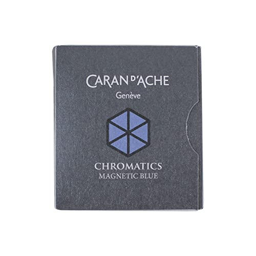 Caran d'Ache CD8021.149 Ink Cartridges - Magnetic Blue (Pack of 6) - Image 4