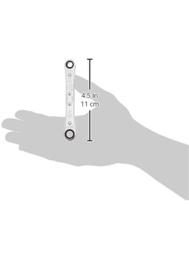 Klein Tools 68200 Ratcheting Box Wrench Made Inch 1 4 Inch X 5 16 Inch With Reverse Ratcheting And Chrome Plated Finish - Image 3