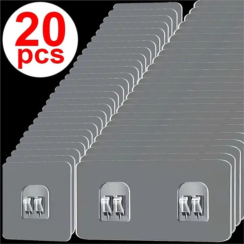 Self Adhesive Hooks 1PC Transparent Wall Hanging Holder for Kitchen Bathroom Storage - Image 4