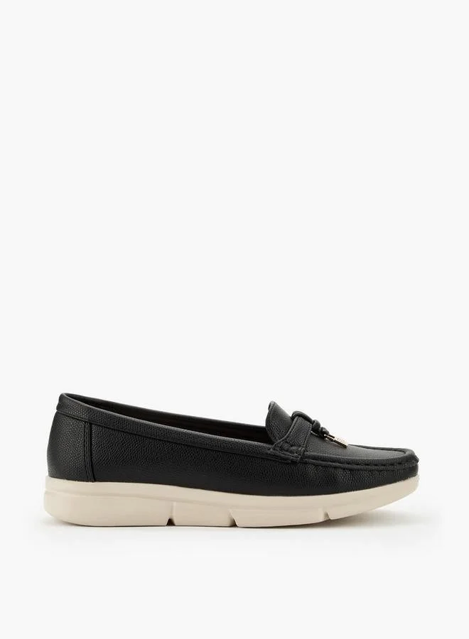 Flora Bella By Shoexpress Textured School Moccasins