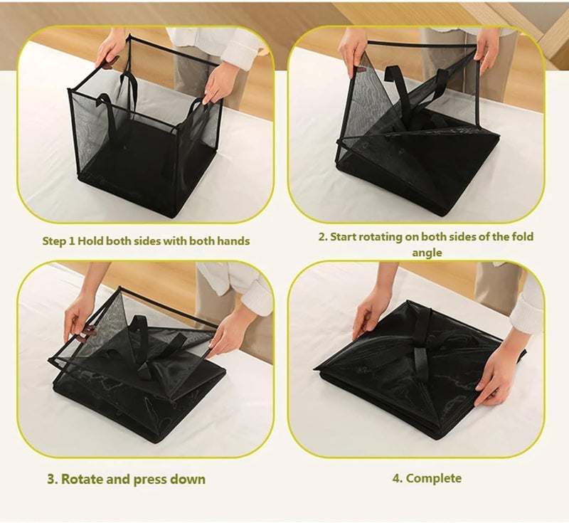 Foldable Laundry Hamper Prevents Odors High Capacity Home Organization Foldable Basket - Image 5