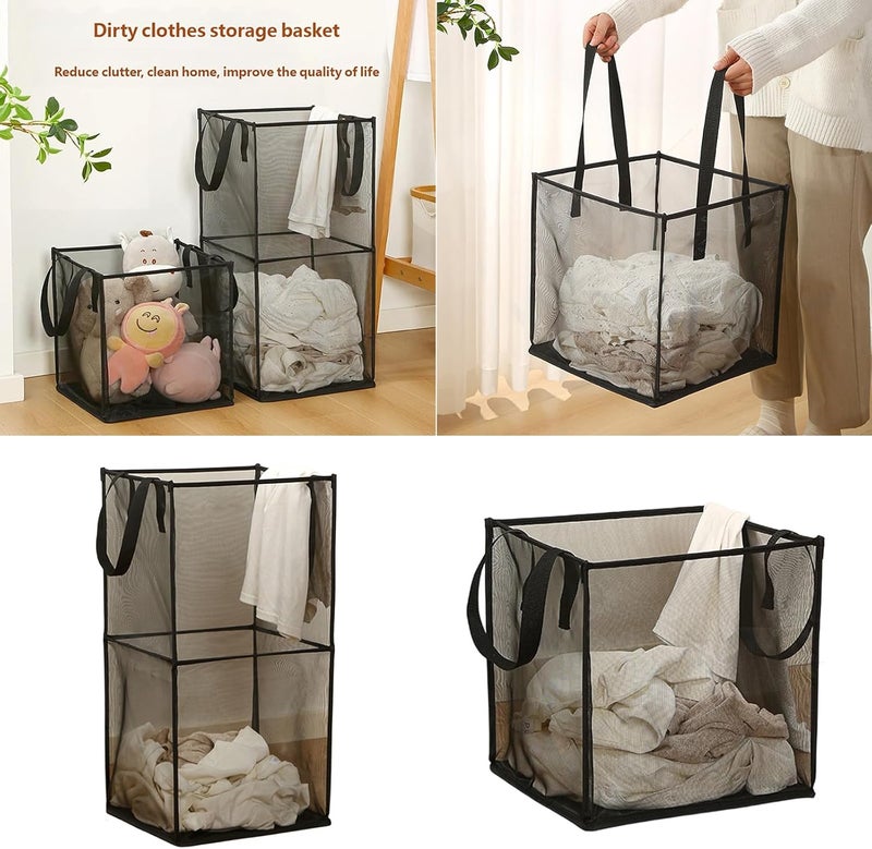 Foldable Laundry Hamper Prevents Odors High Capacity Home Organization Foldable Basket - Image 2