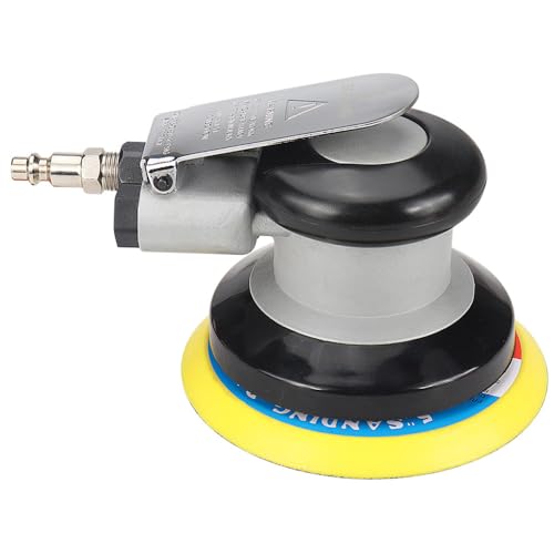 SI FANG 5-Inch Heavy Duty Air Dual Action Random Orbital Sander, Low Vibration Pneumatic Da Sanders - Image 1