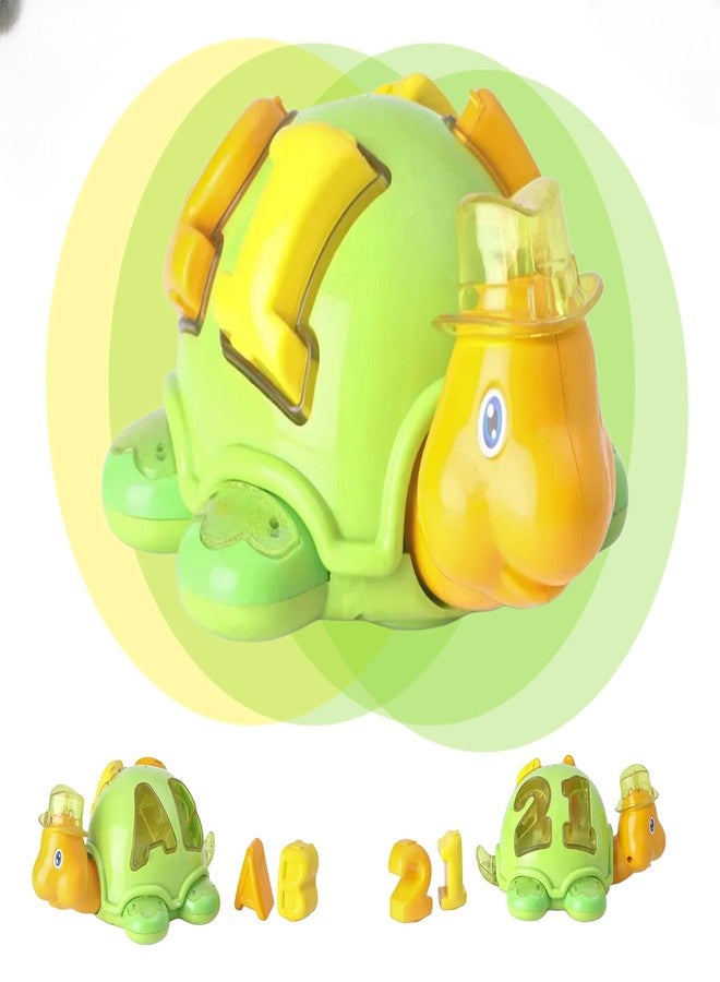 COSMOBABY Premium Tortoise Bump and Go Toy for Kid, Green - Image 1