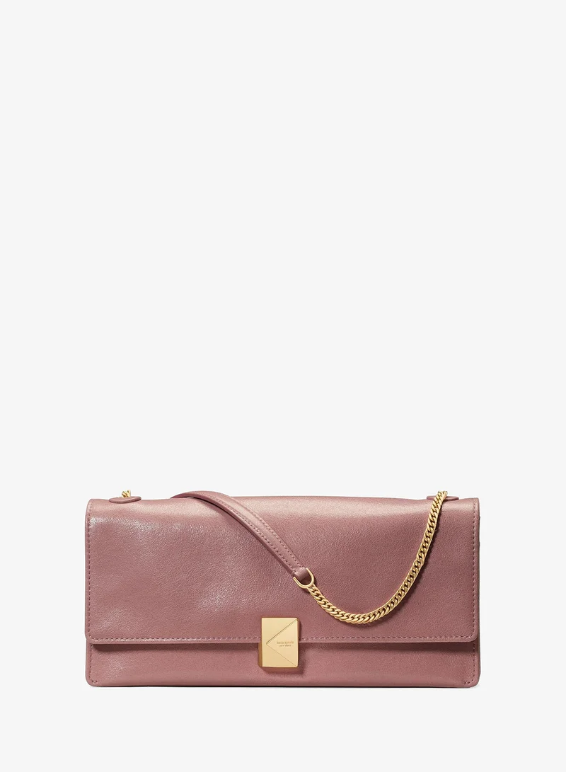 Kate Spade Deco Glazed Leather Soft Shoulder Bag