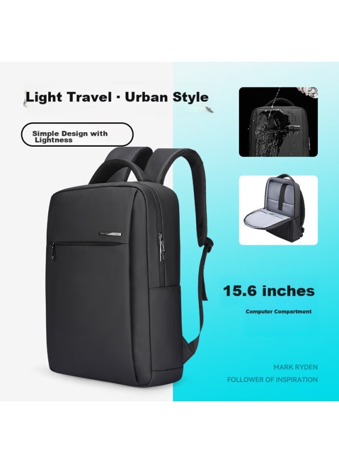 Mark Ryden Backpack For Men, Casual Multi-functional Laptop Bag, Travel Bag, Student Schoolbag Mr2900 Elegant Black Standard Style - Image 1