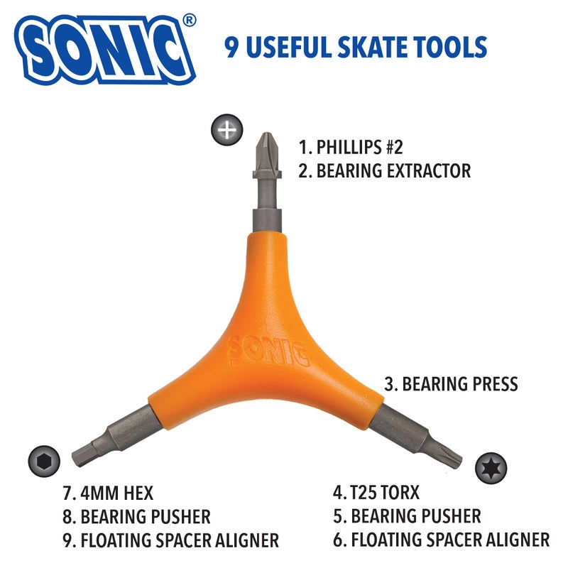 SONIC Pro Inline Skate Tool - Orange - Image 3