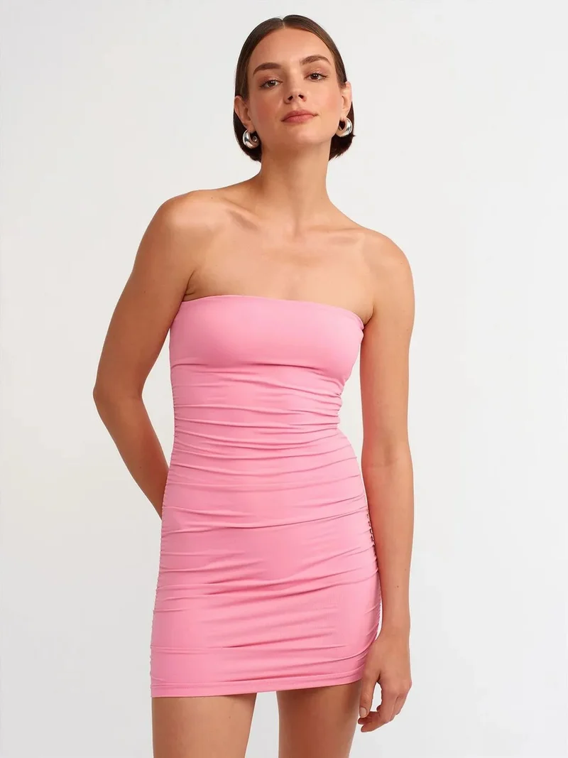 ديلفين Dilvin Strapless Bodycon Mini Dress
