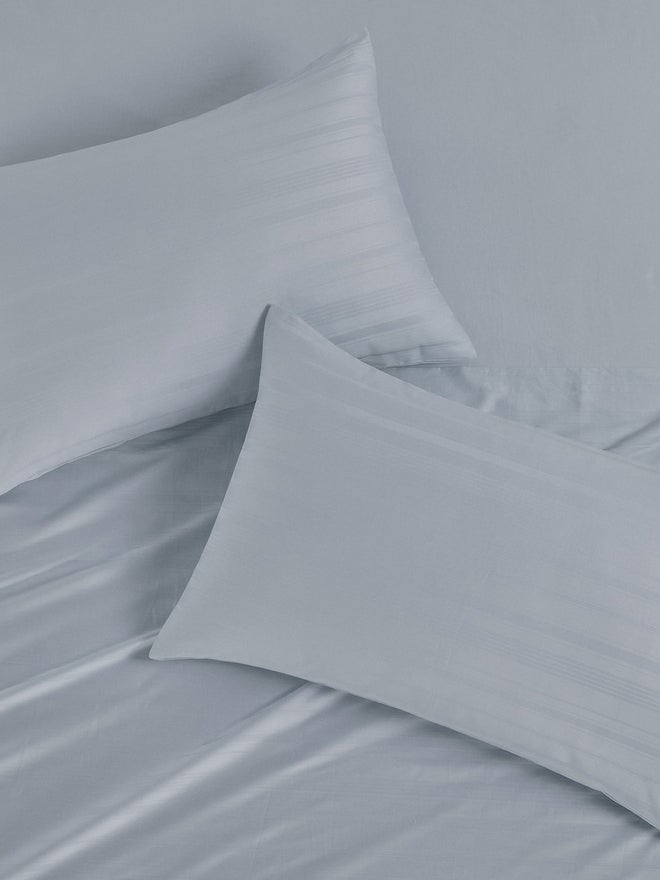 CANNON 2-Piece Sateen Stripe Pillow Case 50X75Cm 200Tc Blue - Image 1