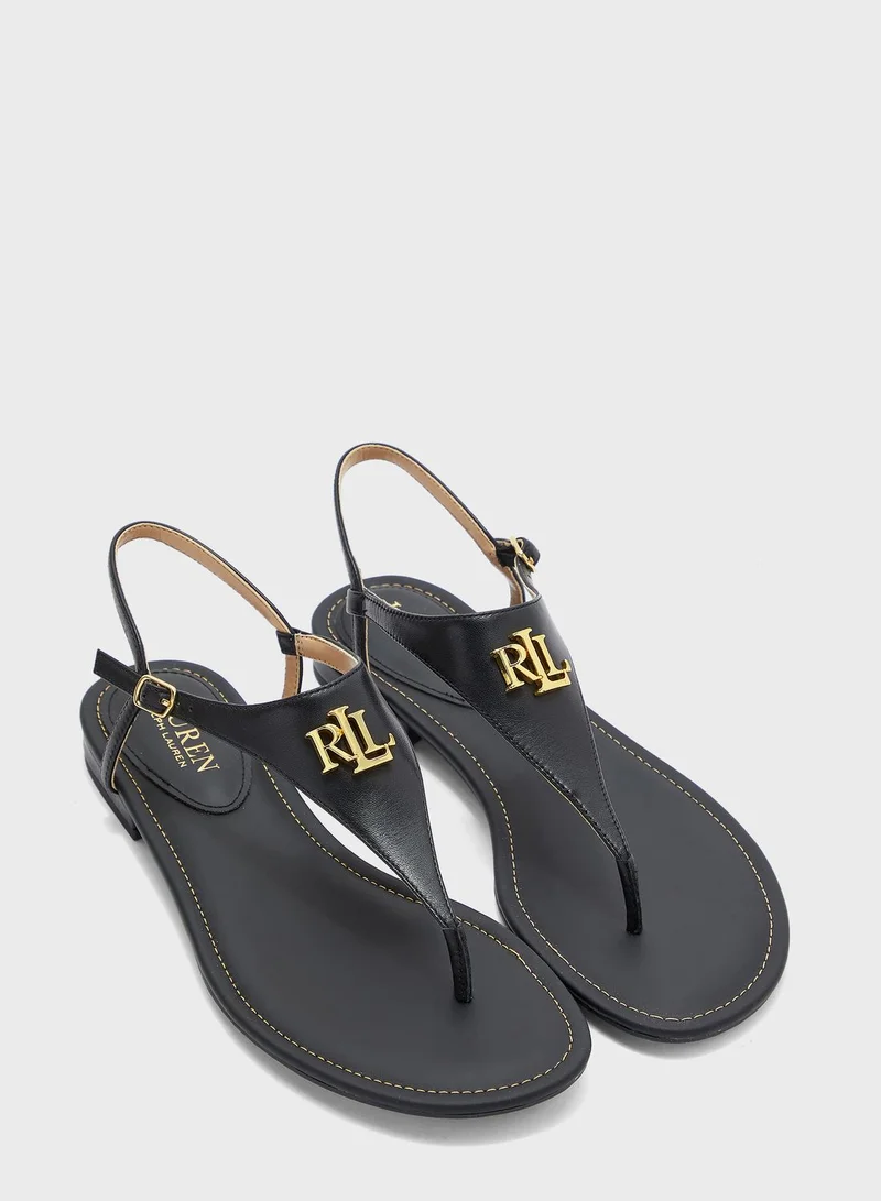 Lauren Ralph Lauren Burnished Slingback Sandals