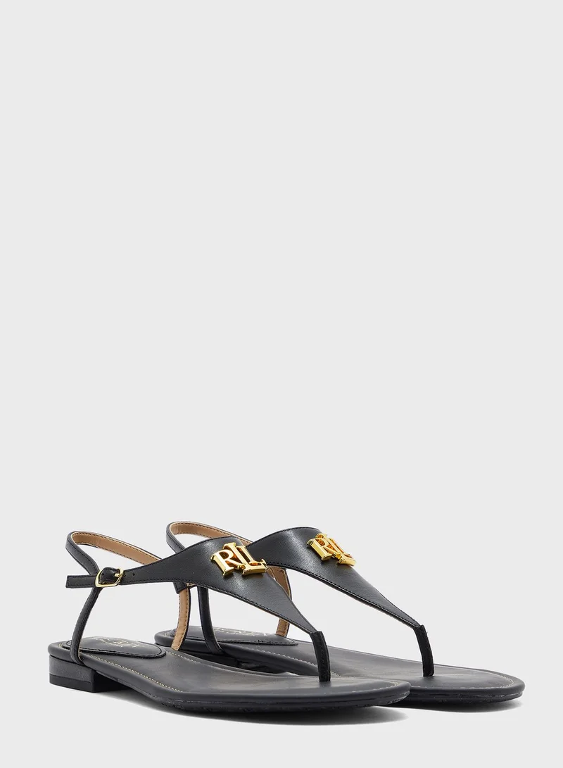 Lauren Ralph Lauren Burnished Slingback Sandals