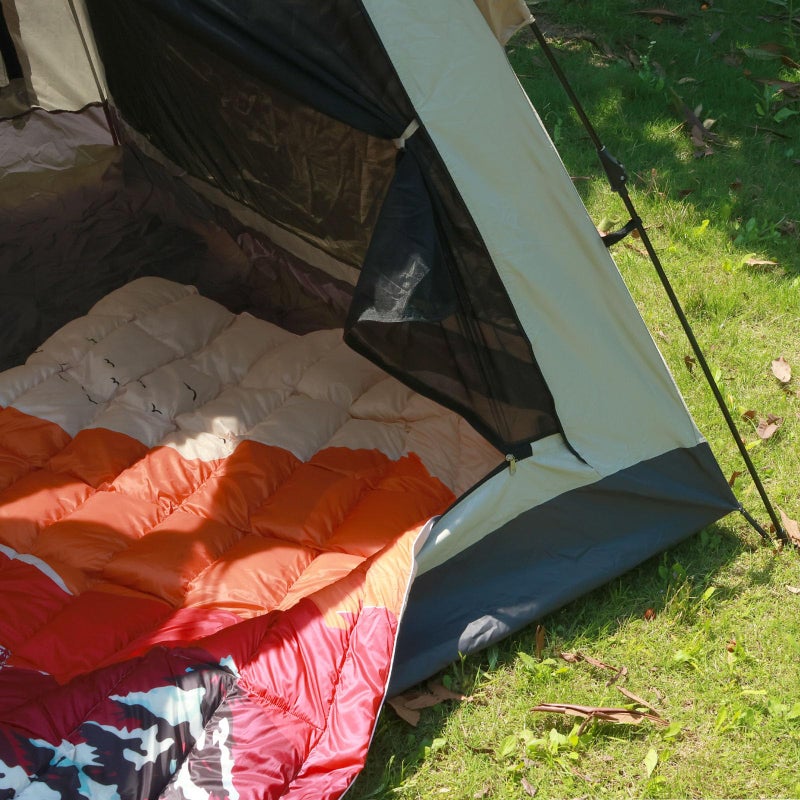 hotkoko Down Camping Blanket,Warm Puffy Lightweight Down Camp Blanket Outdoor Travel Quilt for Sleep,Stadium, Hiking 700 Fill Power Water Resistant - Image 5