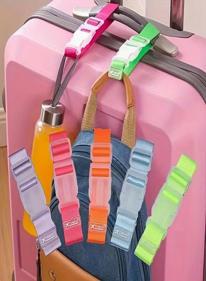 VIVITO Adjustable Luggage Holder Strap for Bags & Suitcases | Heavy-Duty Anti-Lost Travel Belt with Quick-Release Buckle | Luggage Connector Strap for Trolley, Backpack | (AnyColor, Pack of 4) - Image 5