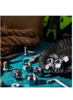 SYOSI 1/2 20 Inch Trailer Lug Nuts 10 Pieces 509 Tire Lugs Wheel Nuts Wheel Trailer Lugs Tire Acorn Nut Silver Lug Nuts Open End Finish Lug Nuts for Trailers Tire Wheel Tire Screw Iron Rim Tire Nut  - Image 4