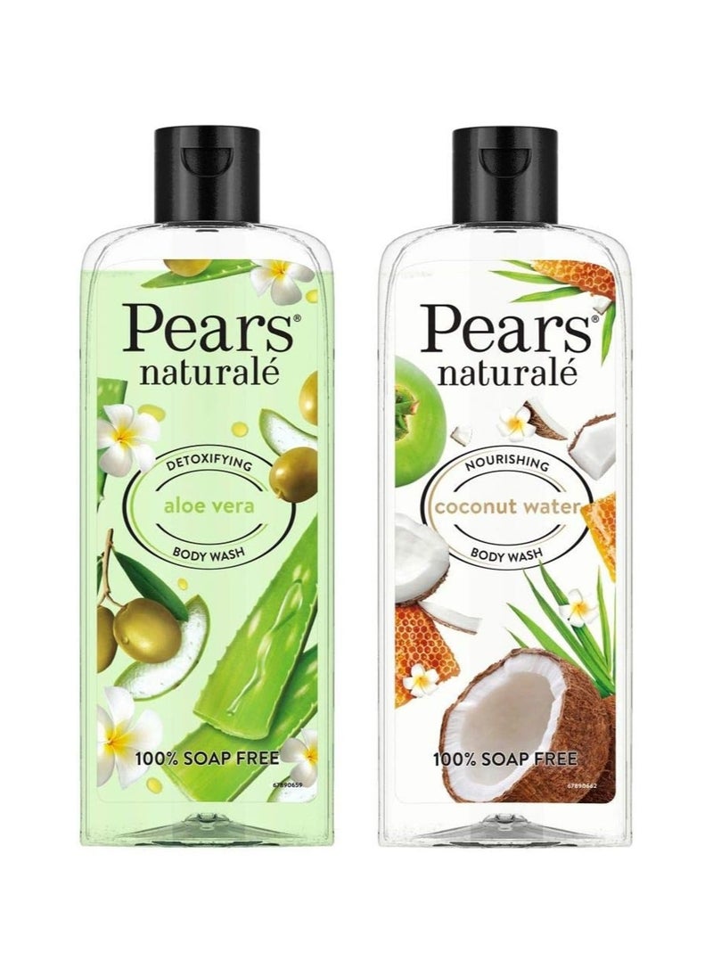 Pears Pears Naturale Detoxifying Aloevera Bodywash 250 Ml And Naturale Nourishing Coconut Water Bodywash 250 Ml  - Image 1