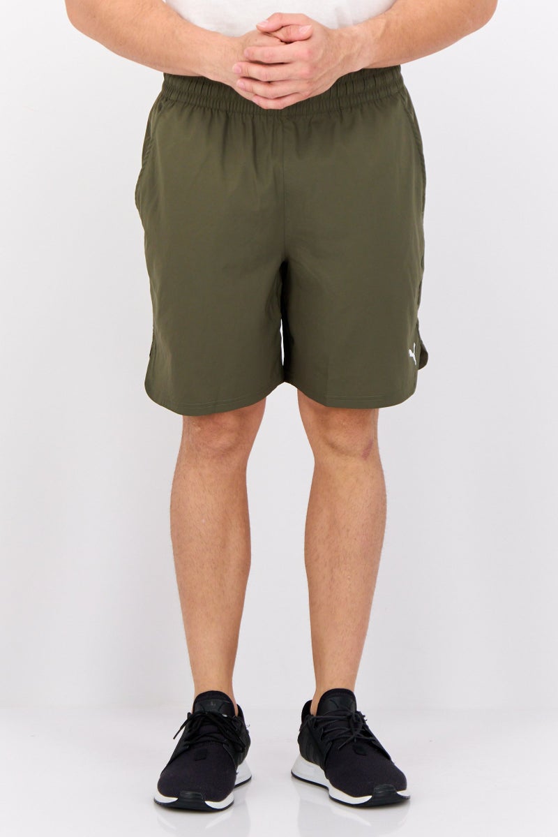 PUMA Men Sportswear Fit Brand Logo Training Shorts, Moss Green - Image 1