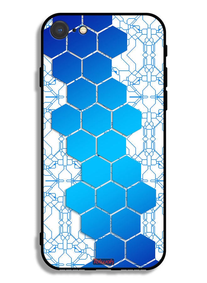 Tolwak - Apple iPhone 8 Protective Case Honeycomb Hexagon Icon Networks - Image 1