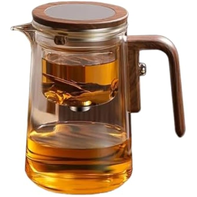 Bandai Magical Tea Pot  Glass Teapot With Removable Infuser  HeatResistant Clear Kettle For Loose Leaf  Herbal Tea 520Ml - Image 1