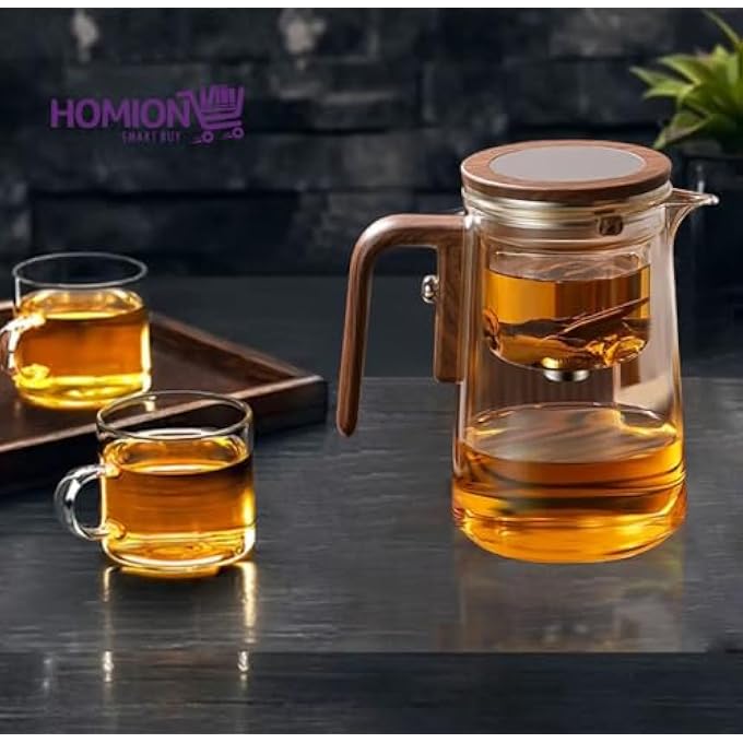 Bandai Magical Tea Pot  Glass Teapot With Removable Infuser  HeatResistant Clear Kettle For Loose Leaf  Herbal Tea 520Ml - Image 4