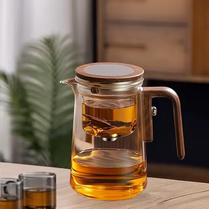 Bandai Magical Tea Pot  Glass Teapot With Removable Infuser  HeatResistant Clear Kettle For Loose Leaf  Herbal Tea 520Ml - Image 5