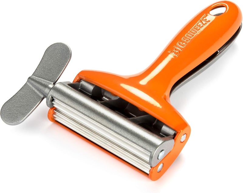 Big Squeeze Tube Squeezing Tool – Waste Less, Save More – Professional-Grade Metal Tube Squeezer, Ideal for Artists and Stylists – Works with Paint, Hair Dye, Prescription Creams, Cosmetics (Orange) - Image 1