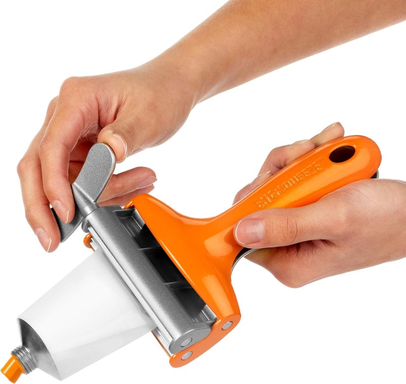 Big Squeeze Tube Squeezing Tool – Waste Less, Save More – Professional-Grade Metal Tube Squeezer, Ideal for Artists and Stylists – Works with Paint, Hair Dye, Prescription Creams, Cosmetics (Orange) - Image 4
