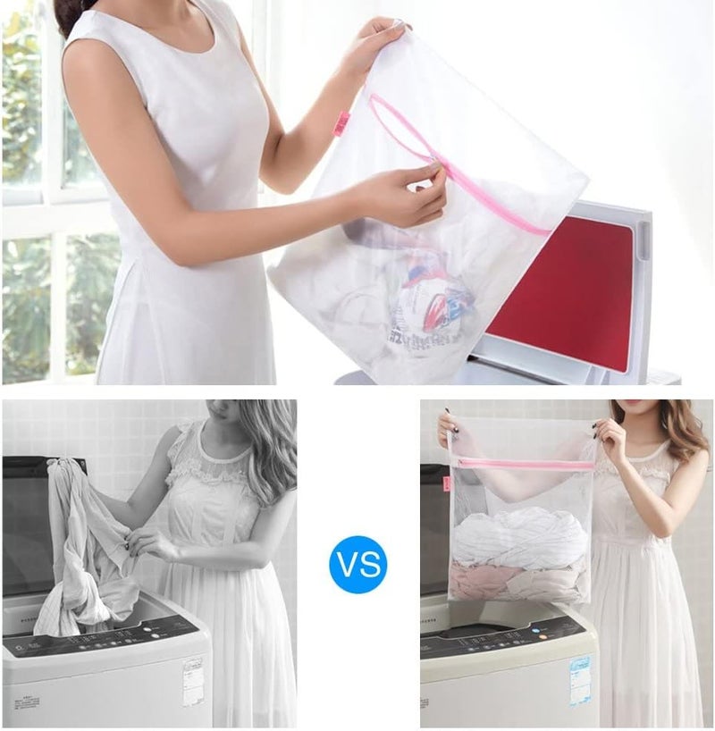 GOGOODA Gogood 7Pcs Mesh Laundry Bags for Delicates with Premium Zipper, Travel Storage Organize Bag, Clothing Washing Bags for Laundry, Blouse, Bra, Hosiery, Stocking, Underwear, Lingerie - Image 3