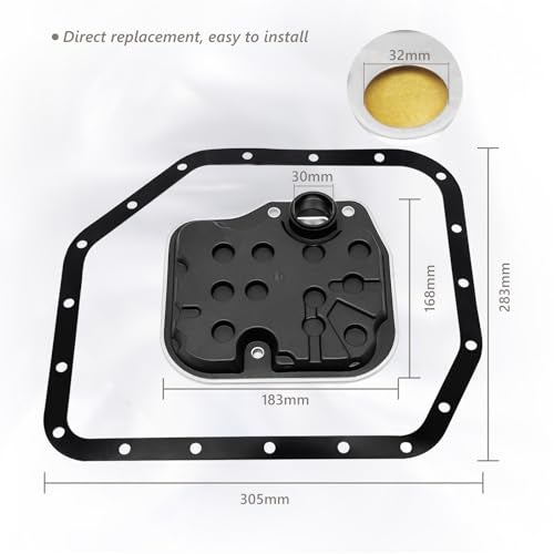 QFISH U341E Automatic Transmission Filter Oil Pan Gasket Kit Replace 35330-0W020 35330-0W021 35330-20020 Compatible with Toyota Celica Corolla Echo Matrix Yaris Scion XA XB XD Pontiac Vibe - Image 5