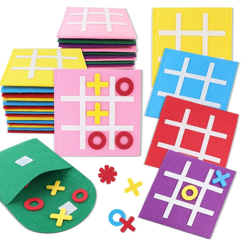 Pjdrllc Kids Party Favors: Tic Tac Toe Board Games - Travel Toys For Birthday Valentines Christmas (Bulk Pack Of 30) - Image 1