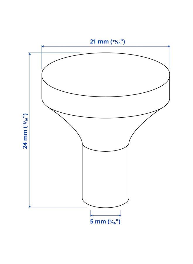 Zaboon Knob, black, 21 mm - Image 5