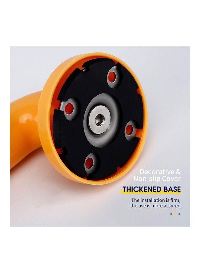 NIBEMINENT Bathroom Grab Bar With Luminous Circle Yellow 41x8.5x8.5cm - Image 5