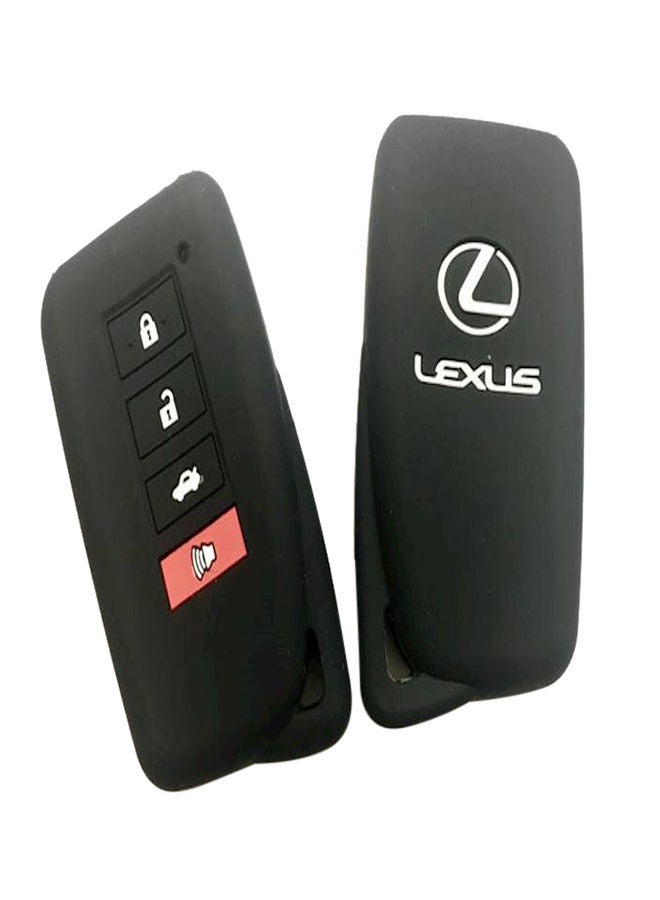 NIBEMINENT Lexus 4 Buttons Car Key Silicone Cover Chain